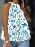 Plus size women's spring and summer fresh and fashionable halter neck off-shoulder solid color  elegant urban  vest  suspender 。