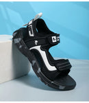 Kids Boys Trendy Camouflage Platform Strap Sandals Lightweight Soft Sole Non-slip Girls Children For Summer Outdoor Beach Shoe