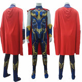 Adult Fantasia Halloween Thor Love and Thunder Anime Costume Birthday Party Superhero Cape Suit Jumpsuit Clothes Set