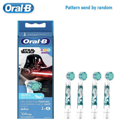 Recambio de cabezales de repuesto para cepillo de dientes eléctrico Oral B EB10 Kids, con cerdas suaves y cabezal redondo pequeño, ideal para limpieza dental de Spiderman y Frozen.