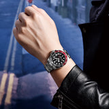 Relógio Masculino Mecânico de Luxo PAGANI DESIGN 2026 – Aço Inoxidável, Função GMT, Vidro de Safira – Marca de Alto Padrão