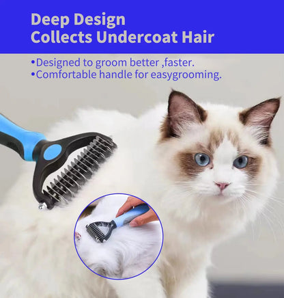 Cepillo profesional para quitar el pelo de mascotas, removedor de nudos, peine para cachorros y gatos, suministros para el cuidado de perros.