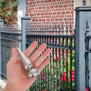 4pcs 19mm Stainless Steel Conical Toppers for Square Tubes Outdoor Garden Railings Finial Tops Garden Fence Iron Wrought Iron