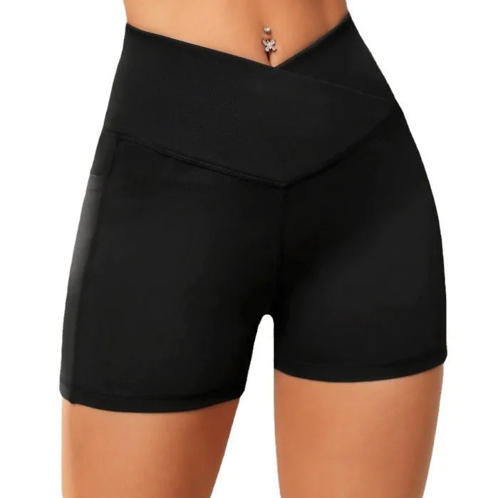 Peach High-waisted Butt-lifting Three-Point Shorts for Women for Tight Yoga, Fitness, Running, Dance, and Sports