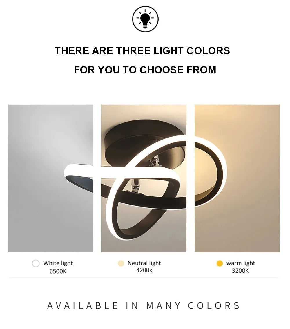 Lámparas de techo LED para pasillo, modernas y minimalistas, para sala de estar, balcón, entrada, escalera, decoración del hogar, accesorios LED brillantes.