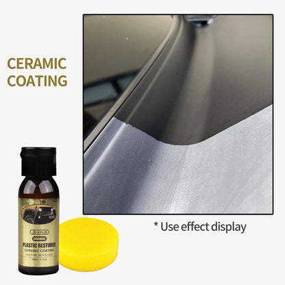 Car Plastic Restorer Ceramic Coating 2-3 Years Long-Lasting Protect Repair Whitening Black Shine Plastic Trim &amp; Rubber Care