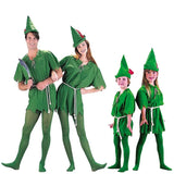 Disney Cartoon Green Elf Robin Hood Cosplay Halloween Costumes for Men Women Adult Clothing Carnival Party Ball Costume Kid Gift