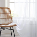 Sheer Curtains for Bedroom Windows Casual Solid White Yarn Tulle Curtain for Nursery/Living Room Kitchen Window Treatments