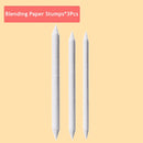 Blending Stumps and Tortillions Paper Art Blenders Sandpaper Pencil Sharpener Pointer for Artist Charcoal Sketch Drawing Tools