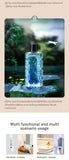 Automatic aromatherapy diffuser for eliminating odors, suitable for household use, with essential oil for air freshening.