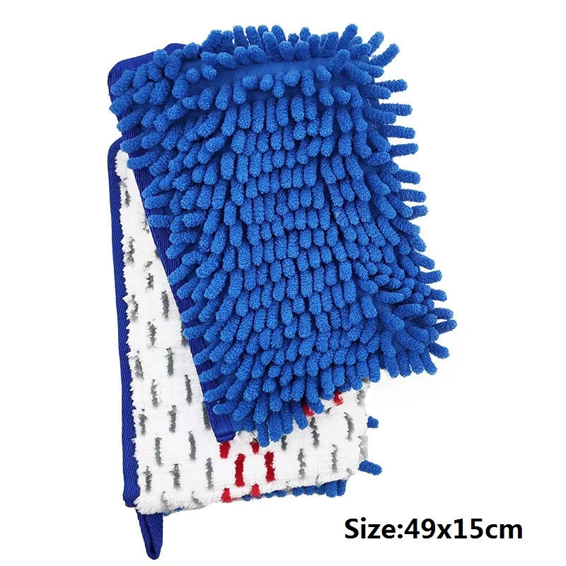 Microfiber Floor Mop Pads, Double-Sided Mop for OCedar/Vileda Steam Spray, Flat Spin Cloth Replacement, Wet and Dry