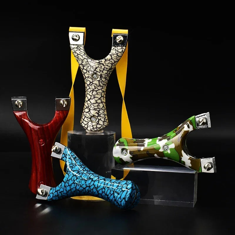 Wild Hunting Precision Shooting Sling Portable Slingshot Four-color Exquisite Slingshot Outdoor Shooting Toy New Fast Press