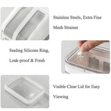 1100ml/1800ml Yogurt Filter Greek Yogurt Strainer Food Strainer Storage Container  Whey Separation Cheese Tools Kitchen Supplies