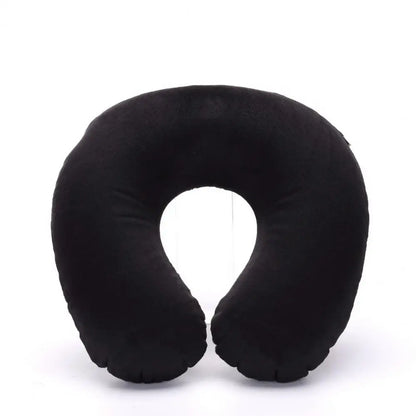 Almohada de cuello en forma de U, inflable, para aliviar la fatiga, para viajes, reposacabezas de vuelo, cojín para dormir en forma de U para avión.