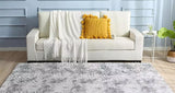 Shaggy Area Gray Rug For Living Room Super Soft Long Pile Bedroom Carpet Non-Slip Children's Home Decor Fluffy Bedside Floor Mat