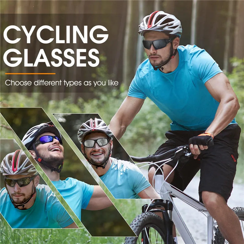 WEST BIKING HD Polarized Cycling Sunglasses UV400 Protection MTB Road Bike Eyewear Men Outdoor Sport Bicycle Fishing Glasses