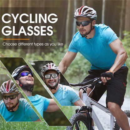 WEST BIKING HD Polarized Cycling Sunglasses UV400 Protection MTB Road Bike Eyewear Men Outdoor Sport Bicycle Fishing Glasses