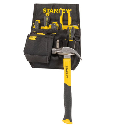 Bolsa de ferramentas profissional reforçada Stanley, organizador pequeno aberto vazio, bolsa multiuso para ferramentas, mecânico e eletricista, 1 pc