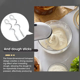 Household Electric Mixer Handheld Kitchen Food Mixer Multifunctional Adjustable 7-speed Egg Cream Dough Bread Mixer Grinder