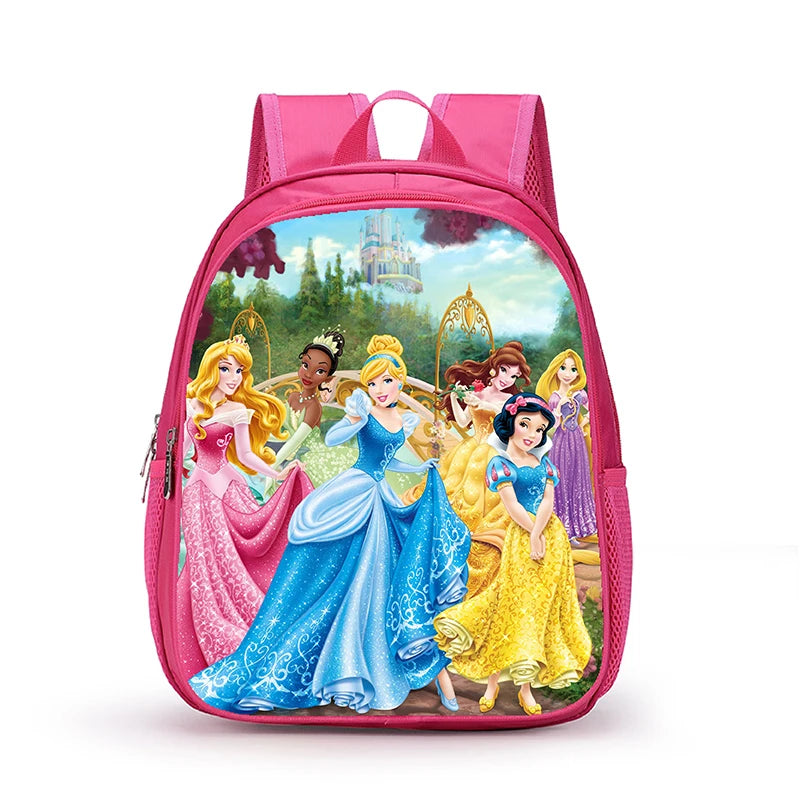 12 Inch Disney Snow White Princess School Bags for Kindergarten Children kids School Backpack for Girls Boys Cartoon Backpacks