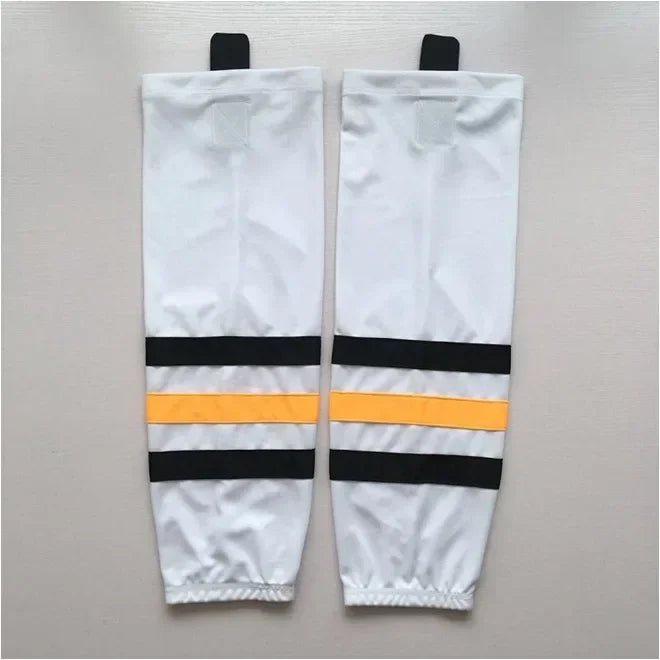 1 Pair Multiple Colors Knit Ice Hockey Socks 100% Polyester Team Training Socks Practice Socks Hockey Equipment Sports Sock