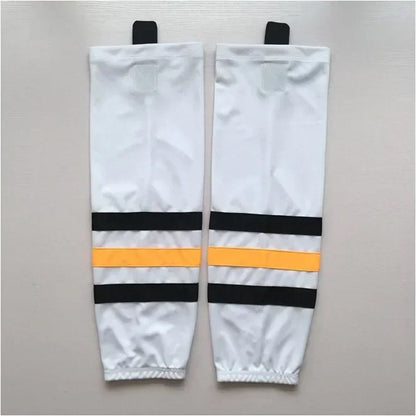 1 Pair Multiple Colors Knit Ice Hockey Socks 100% Polyester Team Training Socks Practice Socks Hockey Equipment Sports Sock