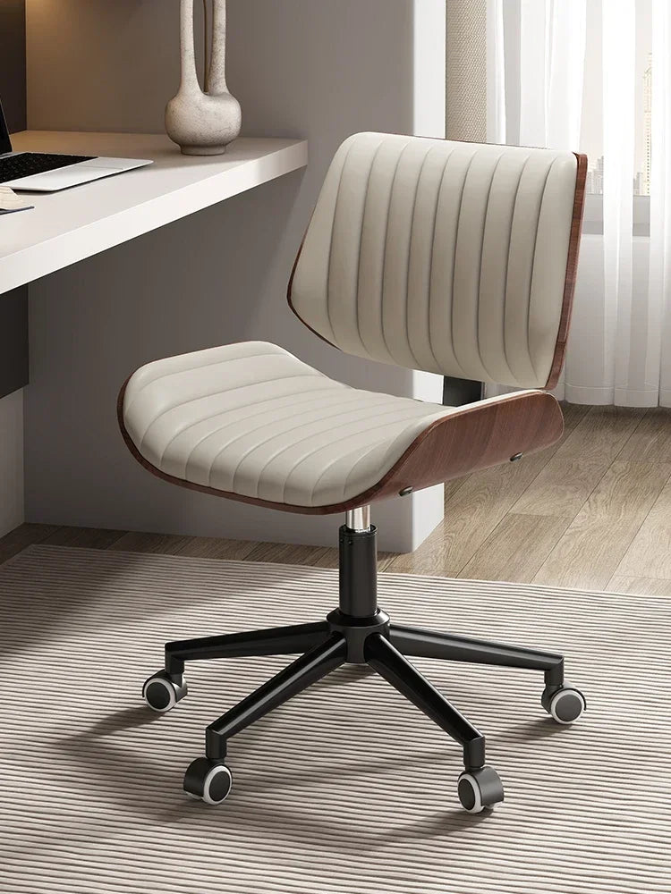 Silla de ordenador italiana de madera maciza, ligera y de lujo, ideal para el hogar, ideal para estudios de larga duración, giratoria y elevable, ideal para reuniones y oficinas.