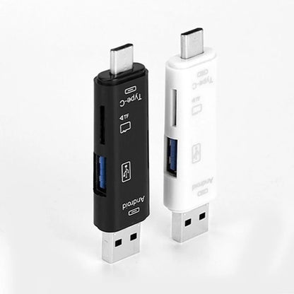 5 In 1 Multifunction USB 2.0 Type C/Usb/Micro Usb /TF/SD Memory Card Reader OTG USB Reader Card Adapter Mobile Phone Accessories