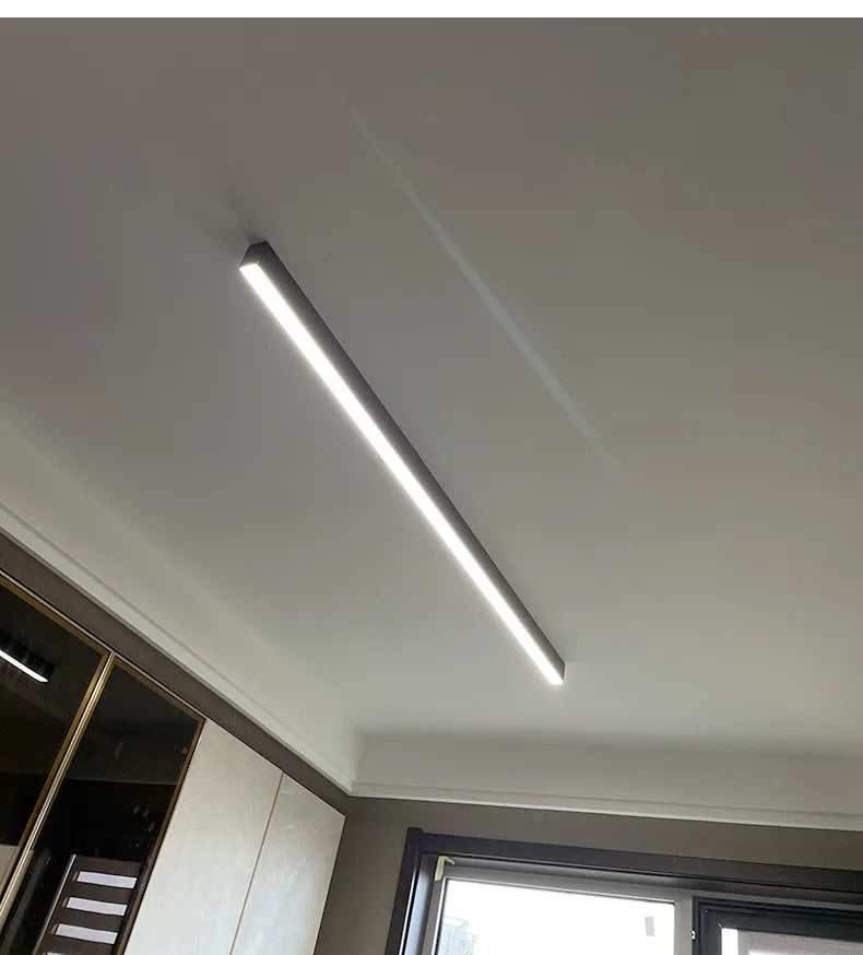 Modern Long Strip Ceiling Light Surface Mounted Minimalist Aisle Lamp Living Room Bedroom Kitchen Home Office LED Lighting