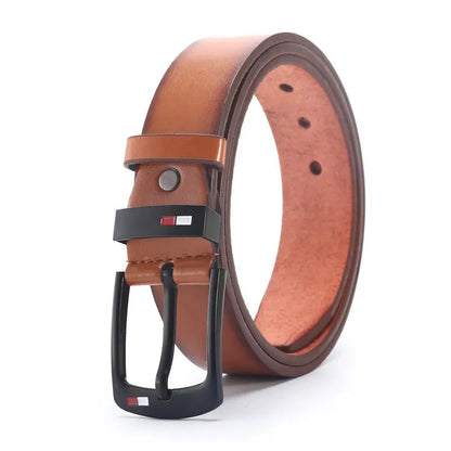 Fashion And Classical PU Alloy Square Buckle Belts Business Versatile Leisure Belts Black For Men Jean Pants Waistband ремень