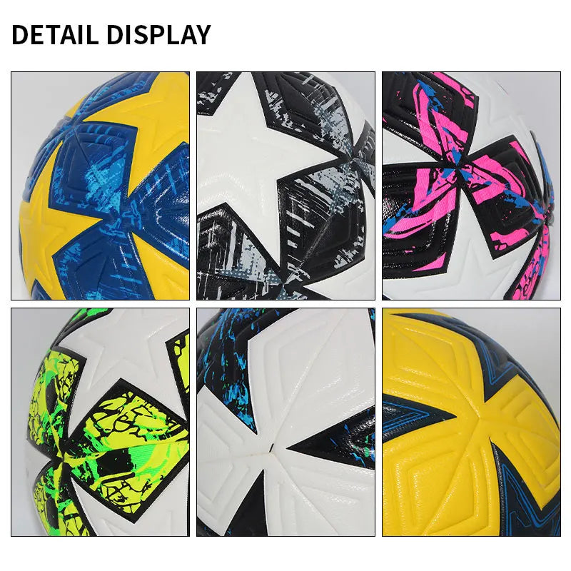 Standard Soccer Ball Professional Outdoor Sports Match Balls Training Seamless Football High Quality PU Material Size 5 Size 4