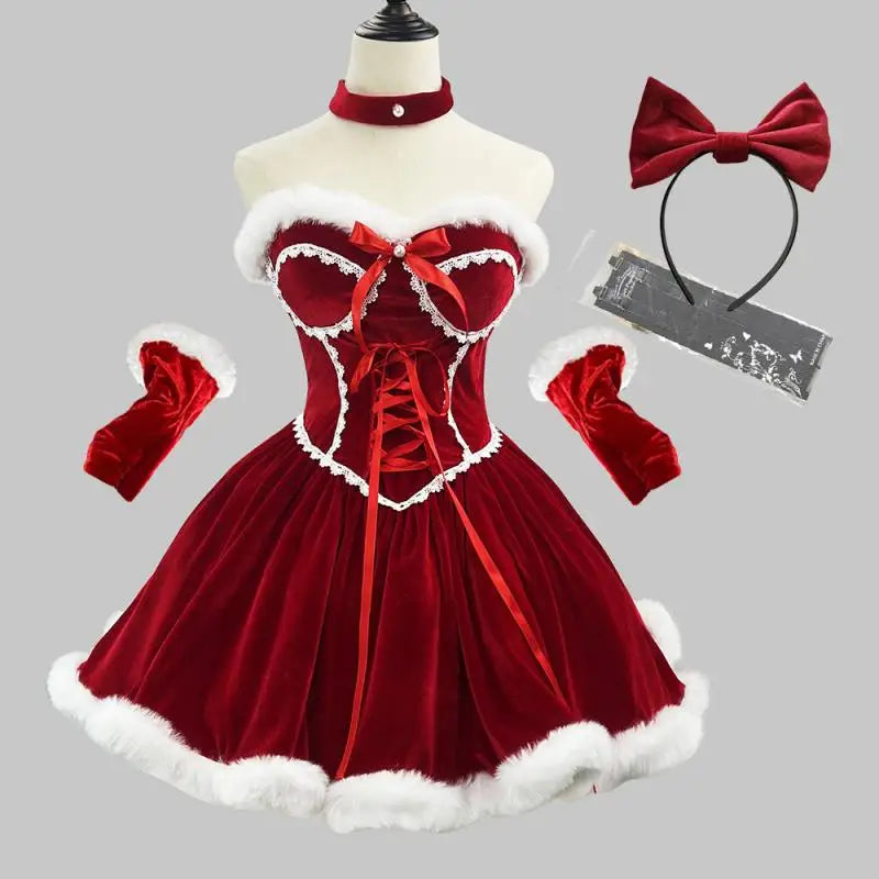 Carnival Costume Girdling Christmas Dress Party Vintage Medieval Hooded Cloak Lolita Retro European Gown