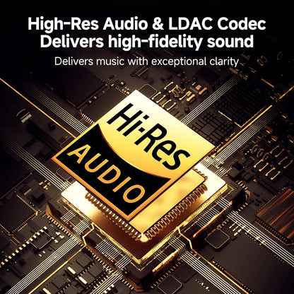 QCY H3 Pro ANC Wireless Bluetooth Headphone Hi-Res Spatial Audio Earphone with LDAC 50dB Active Noise Canceling Over Ear Headset