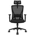 Durrafy Ergonomic Office Chair, Office Chairs, Desk Chair with adjustable headrest, Armrests, 150KG load capacity, Black