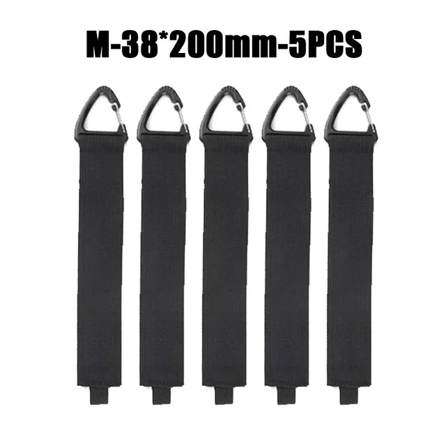 Organizador de cables con hebilla triangular para la gestión de cables de alimentación, nailon, correas resistentes para cables, mangueras, organizador para coche, 10 unidades 