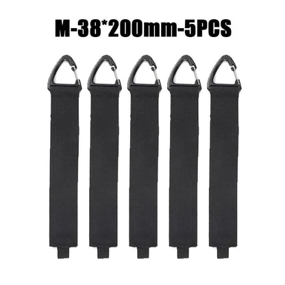 Organizador de cables con hebilla triangular para la gestión de cables de alimentación, nailon, correas resistentes para cables, mangueras, organizador para coche, 10 unidades 