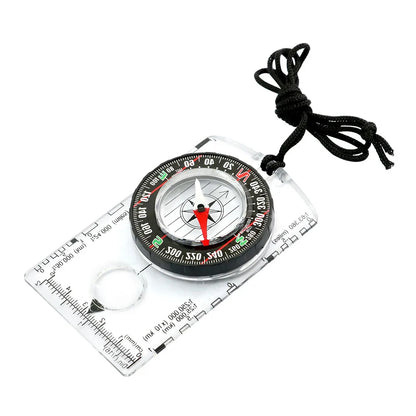 Brújula de orientación impermeable para lectura de mapas, brújula de placa base para actividades al aire libre, senderismo, caza, navegación, acampada, equipo de supervivencia.