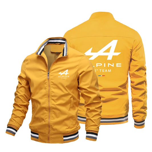 Nueva chaqueta con cremallera del equipo Alpine F1, ropa deportiva para exteriores, chaqueta de suéter para hombre, chaqueta Alpine con bolsillo, informal, para primavera y otoño.