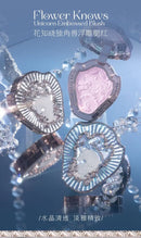 Paleta de rubor con relieve Unicorn de Flower Knows, de larga duración y fácil de aplicar, mate, natural, iluminador, rubor voluminoso, maquillaje.