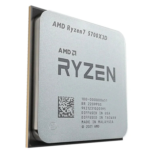 AMD Ryzen 7 5700x3d CPU 3 GHz AM4 processore R7 5000 Serie 8 Core 16 Thread 3.0 GHz Socket AM4 105W nessuno grafico integrato