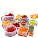 Kitchen Food Containers 12pcs-set,BPA FREE Lunch Box Sugar Cereals Storage Container