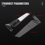 Motorcycle Accessories Mirrors Stealth Winglets Mirror To Rotate Adjustable Mirrors For YAMAHA MT 03 07 09 R1R3R7 XMAX KTM BMW