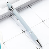 20-200 Pens Wholesale Metal Ballpoint Pen Touch Screen Pen Office School Advertising Pen Custom Logo Text Laser Engraving