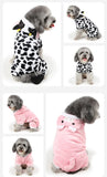 Cute Animal Dog Cat Costume Small Dogs Cat Winter Warm Pet Jumpsuit Pajama for Yorkies Poodle Overalls Puppy Mascotas Clothes