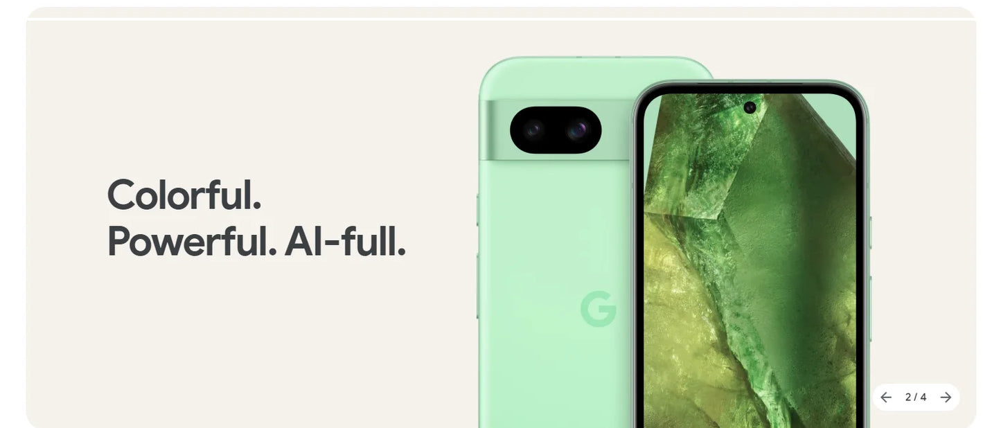 New Global Version Google Pixel 8a AI Smartphone Google Tensor G3 64 MP Quad PD Wide Camera 120Hz OLED Display 4492mAh Battery