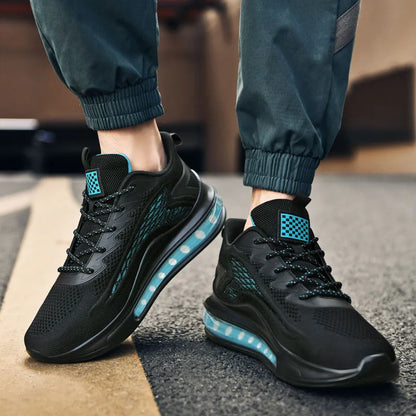 New Spring and Autumn Soft soled Running Men's Mesh Breathable Casual Sports Shoes Men's Coconut Trendy Shoes Men's Shoes
