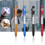 Newest 4-In-1 Multifunction Ballpoint Pen LED Light Fold Phone Holder Night Read Writing Pencil Office School Student Stationery