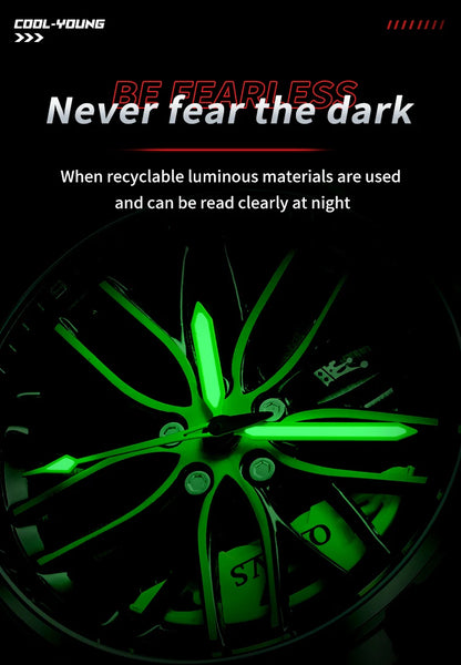 Reloj de lujo OLEVS Wheel para hombre, resistente al agua, con llanta giratoria deportiva, de cuarzo, de alta calidad y a la moda, el más vendido.