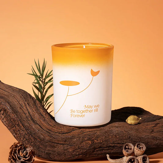 Aromatic Jar Candles for Room Decor, Ebony Sandalwood Scented Candle, Guest Gift Souvenir Candles