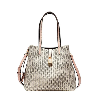 CH Women's Large Capacity Handbag Daily Commuting High-end Versatile PU Material Letter Printed Design Women's Crossbody Bag
